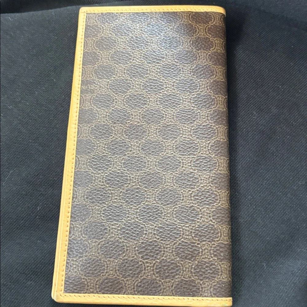 Celine Brown and Tan Macadam Wallet - Picture 4 of 7